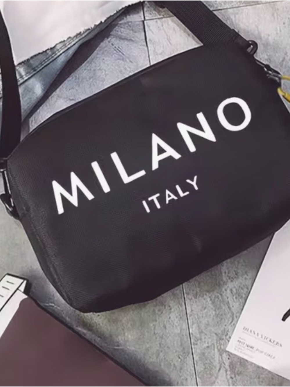 MILANO Italy Black Crossbody Bag